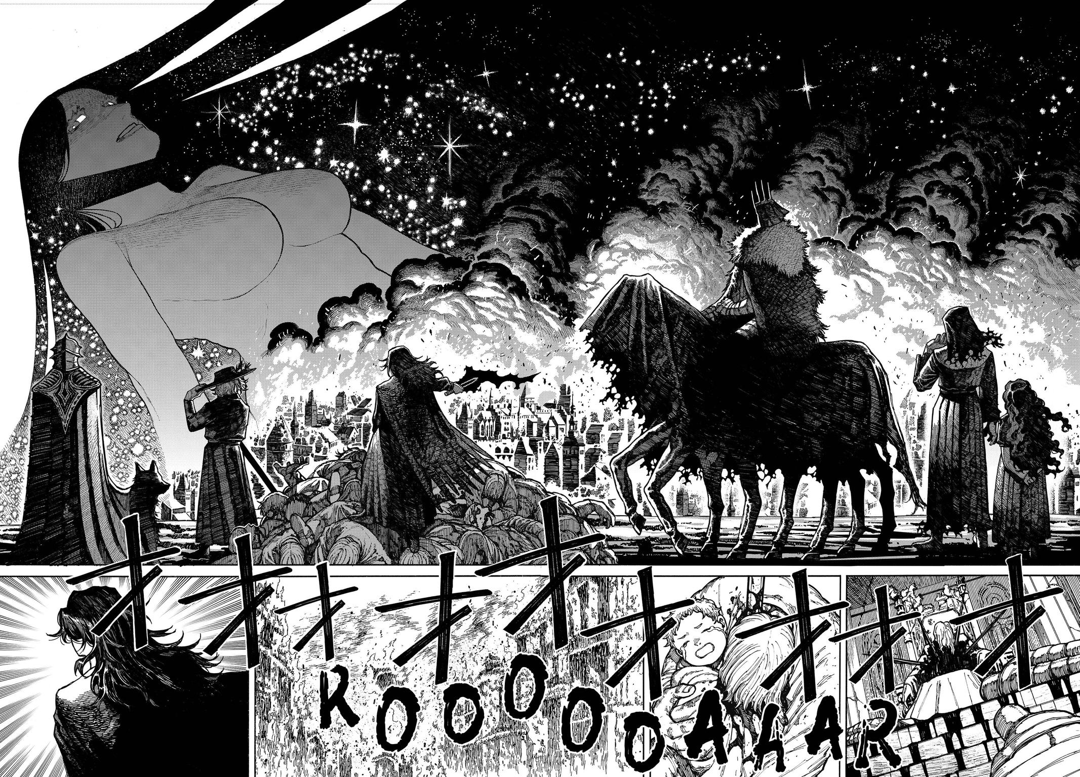 Centuria Manga Chapter 13 page 14 - A World Engulfed in Flames scene