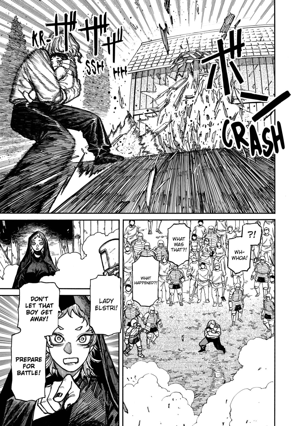 Centuria Manga Chapter 13 page 18 - A World Engulfed in Flames scene