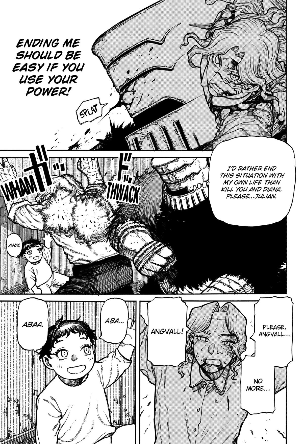 Centuria Manga Chapter 14 page 11 - Why He Won't Fight scene