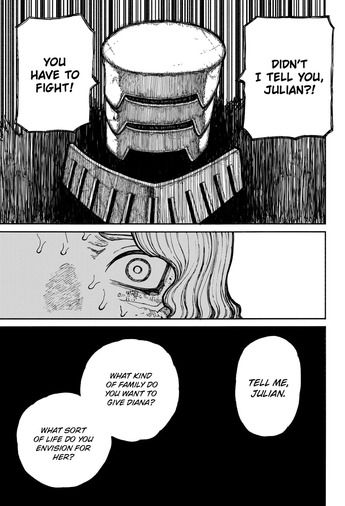 Centuria Manga Chapter 14 page 15 - Why He Won't Fight scene