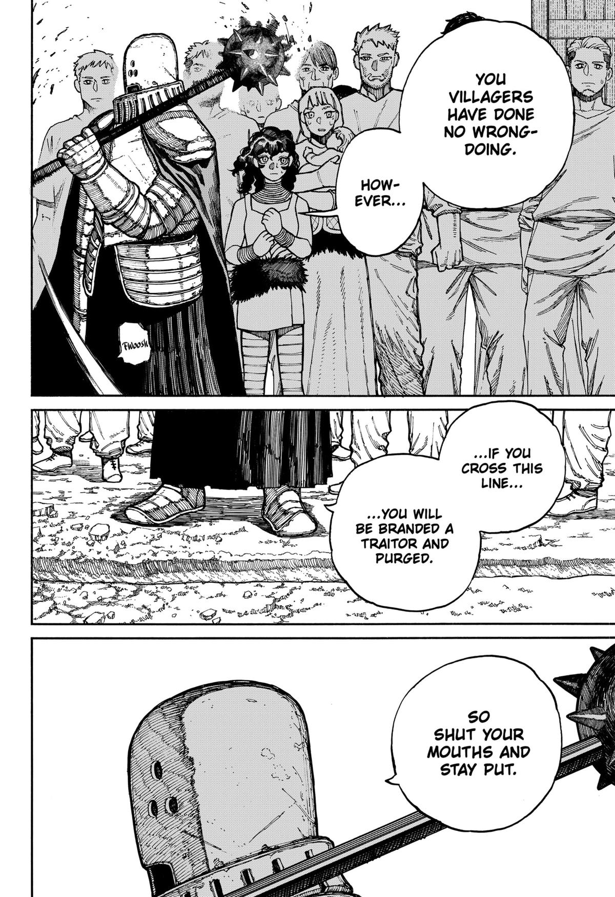 Centuria Manga Chapter 14 page 4 - Why He Won't Fight scene