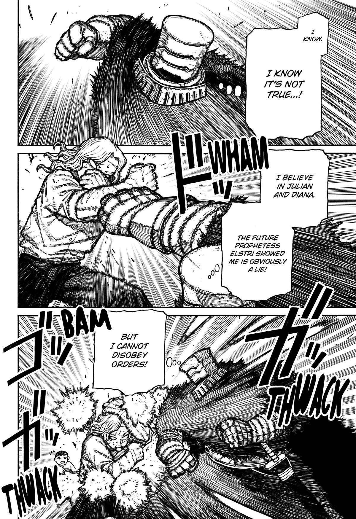 Centuria Manga Chapter 14 page 8 - Why He Won't Fight scene
