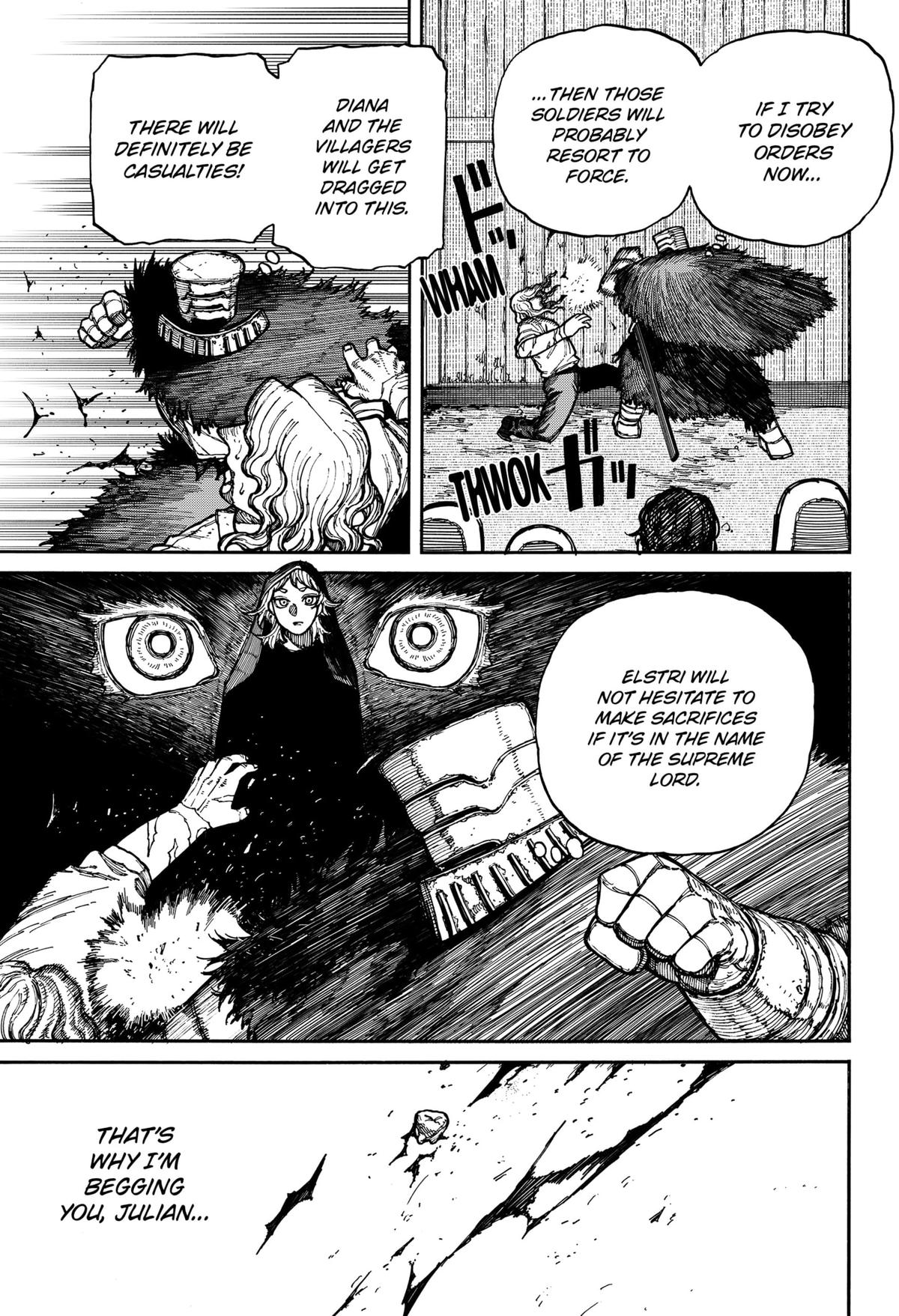 Centuria Manga Chapter 14 page 9 - Why He Won't Fight scene