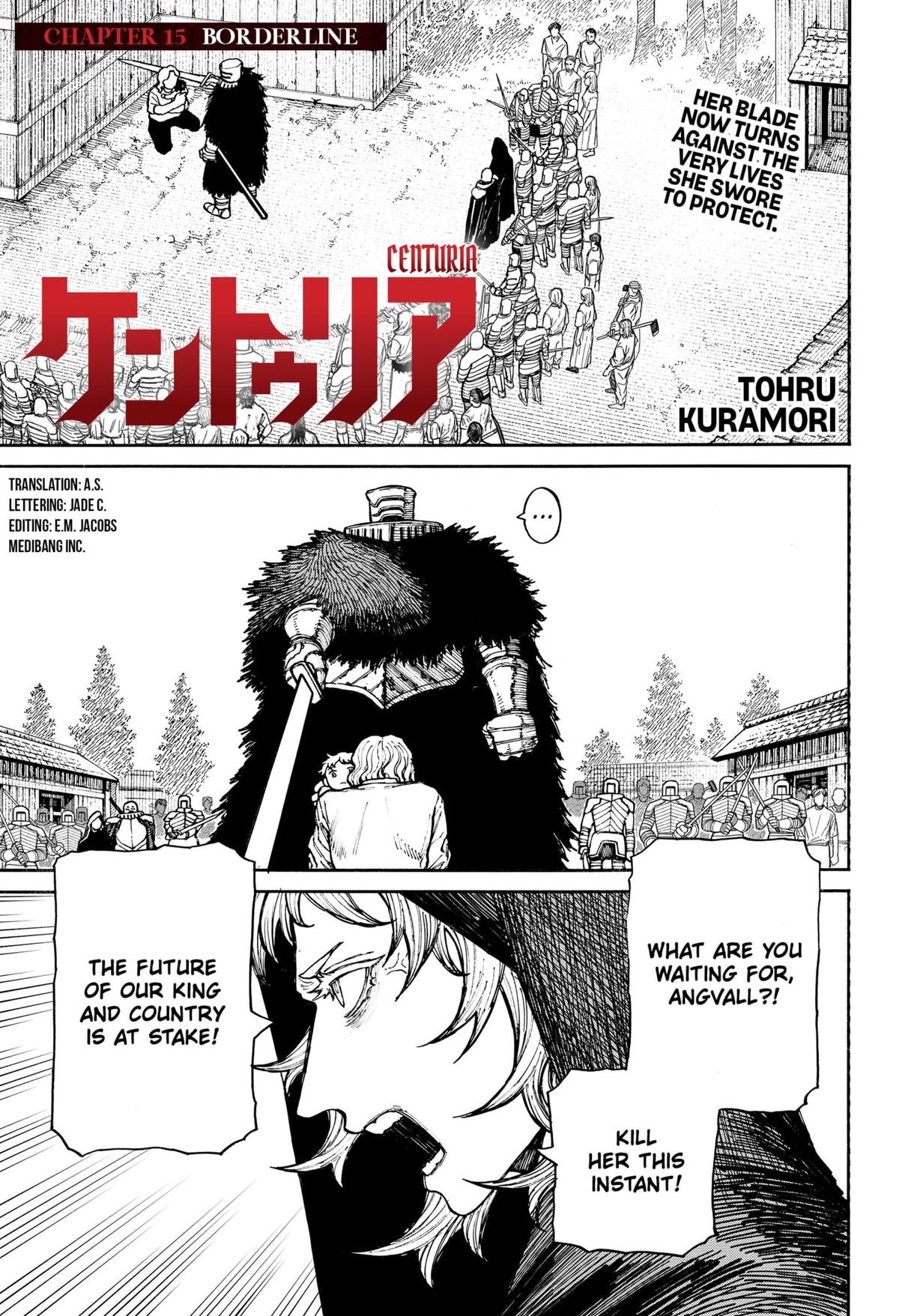 Centuria Manga Chapter 15 page 1 - Borderline scene