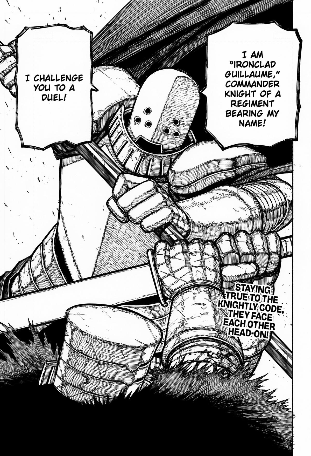 Centuria Manga Chapter 16 page 18 - Ironclad Guillaume scene