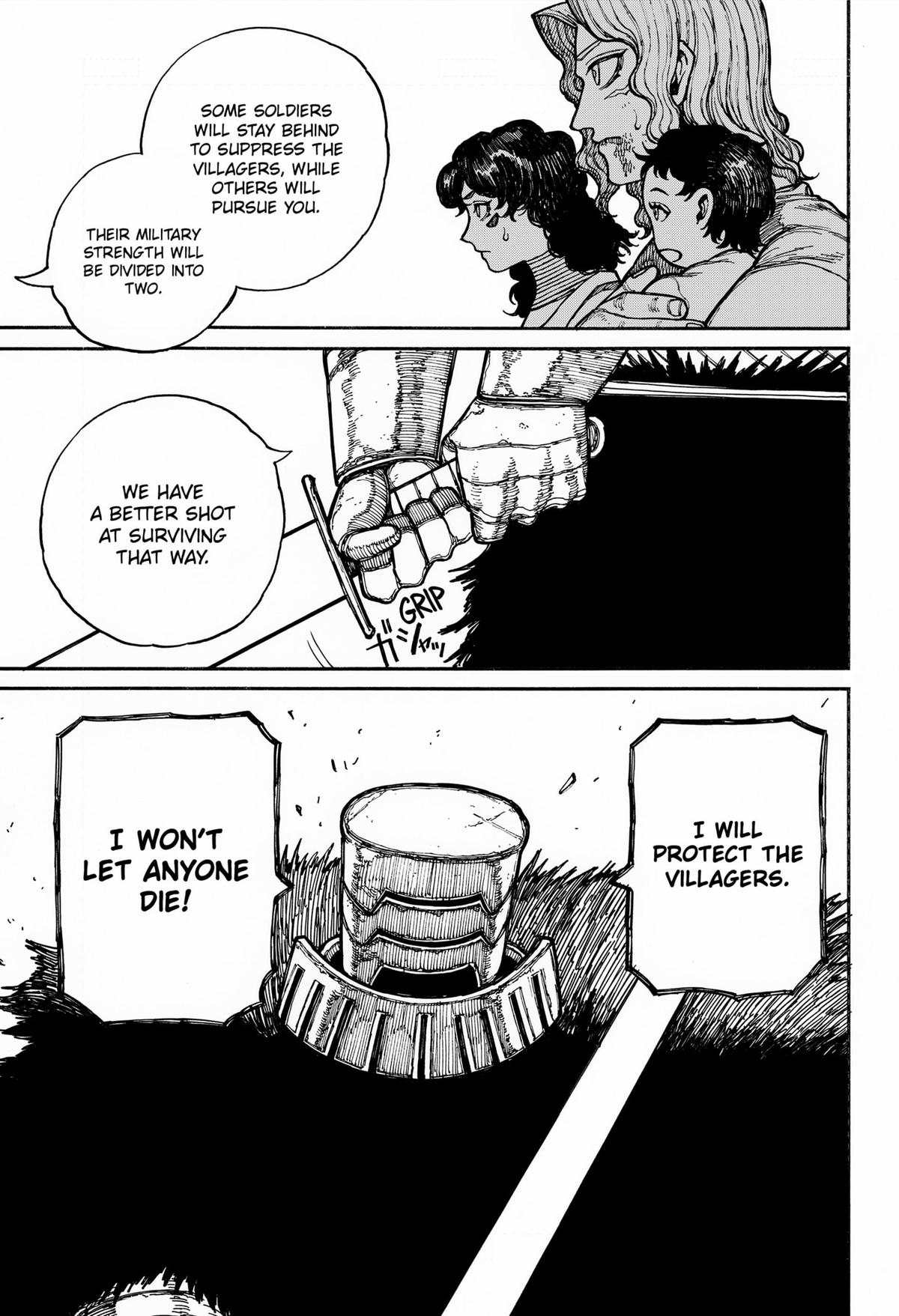 Centuria Manga Chapter 16 page 6 - Ironclad Guillaume scene