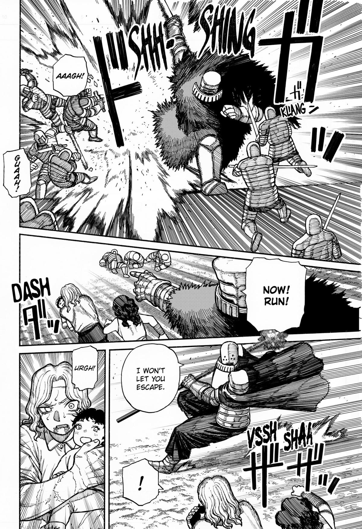 Centuria Manga Chapter 16 page 9 - Ironclad Guillaume scene