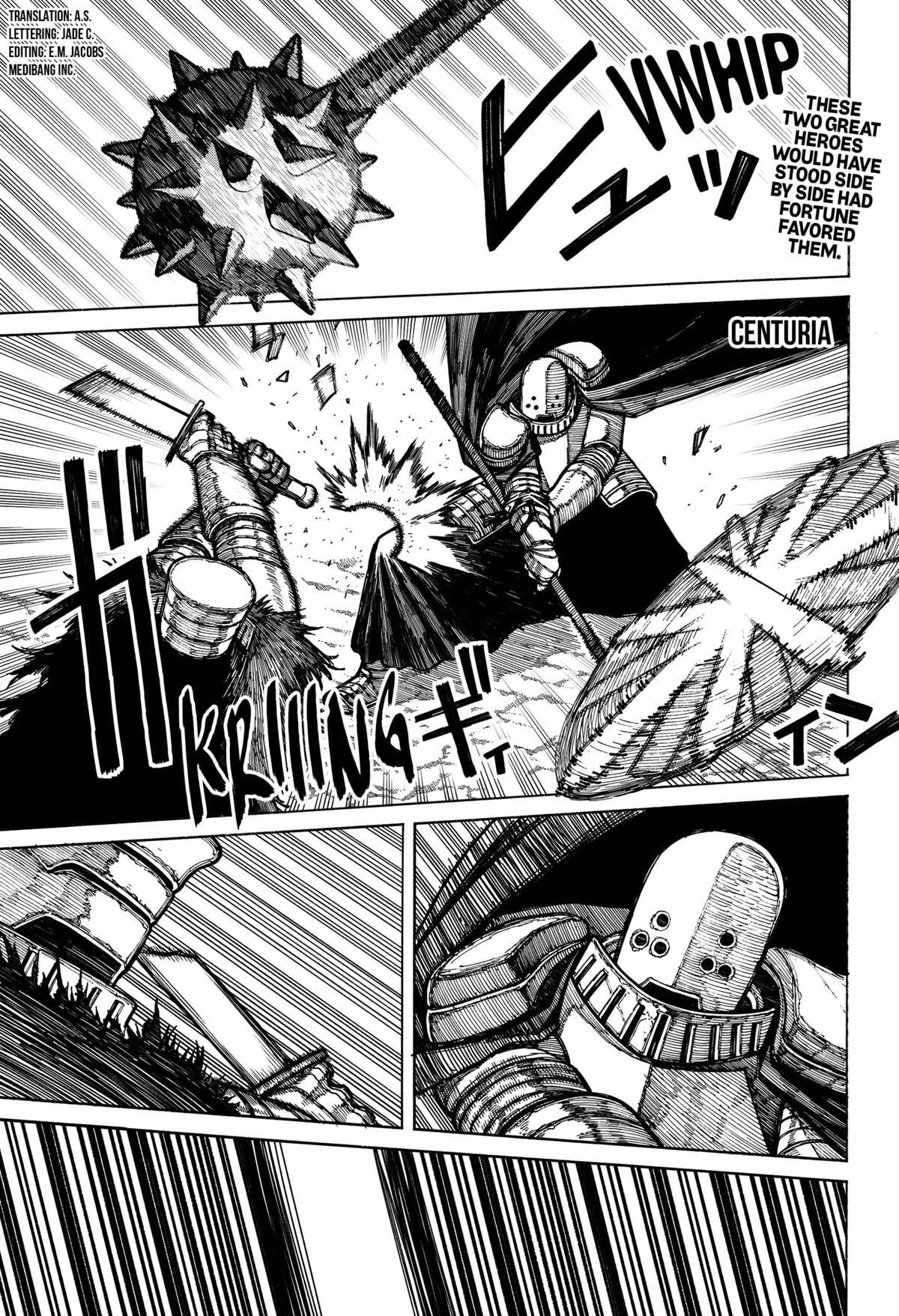 Centuria Manga Chapter 17 page 1 - Iron Heart, Iron Will scene