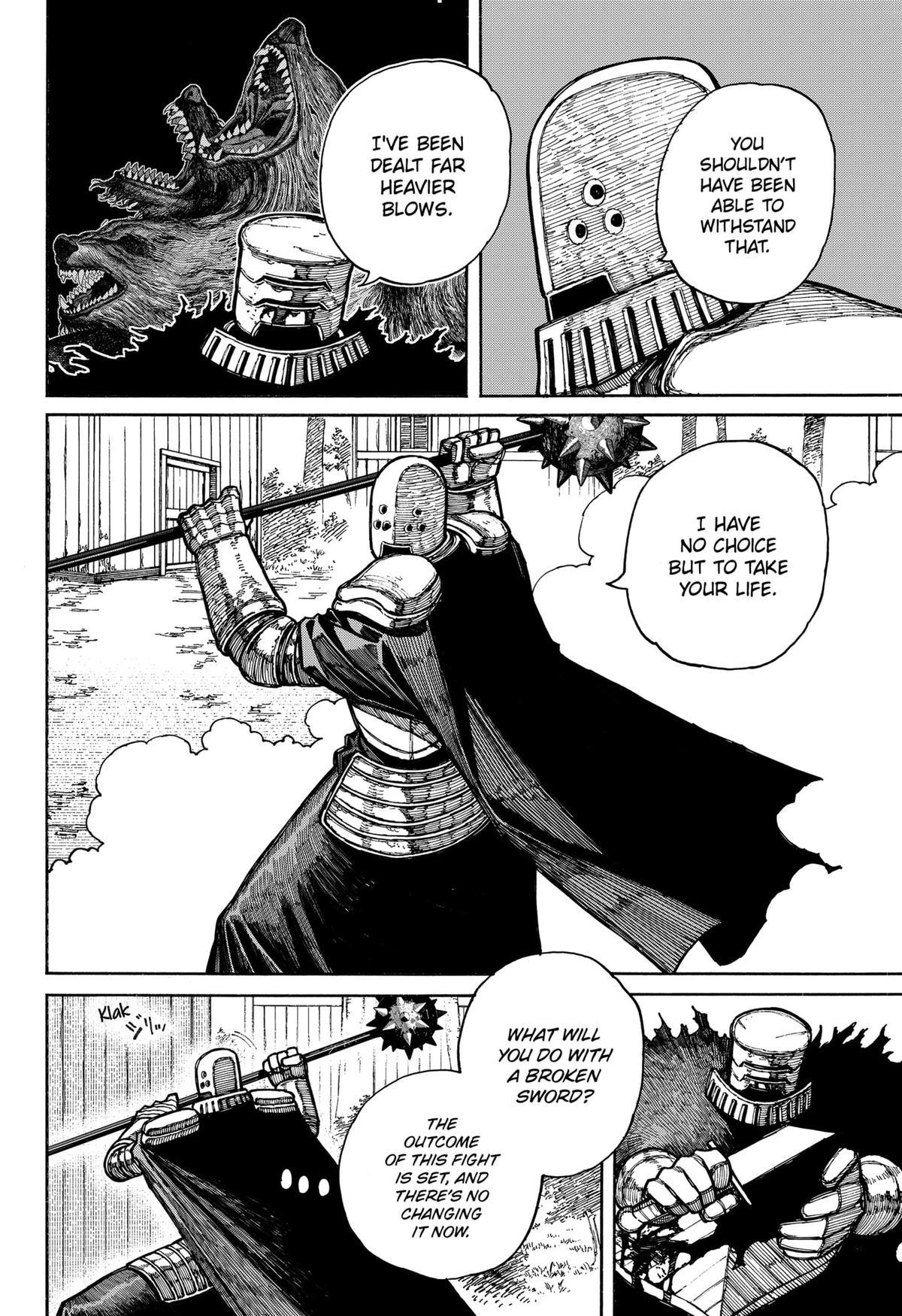 Centuria Manga Chapter 17 page 13 - Iron Heart, Iron Will scene