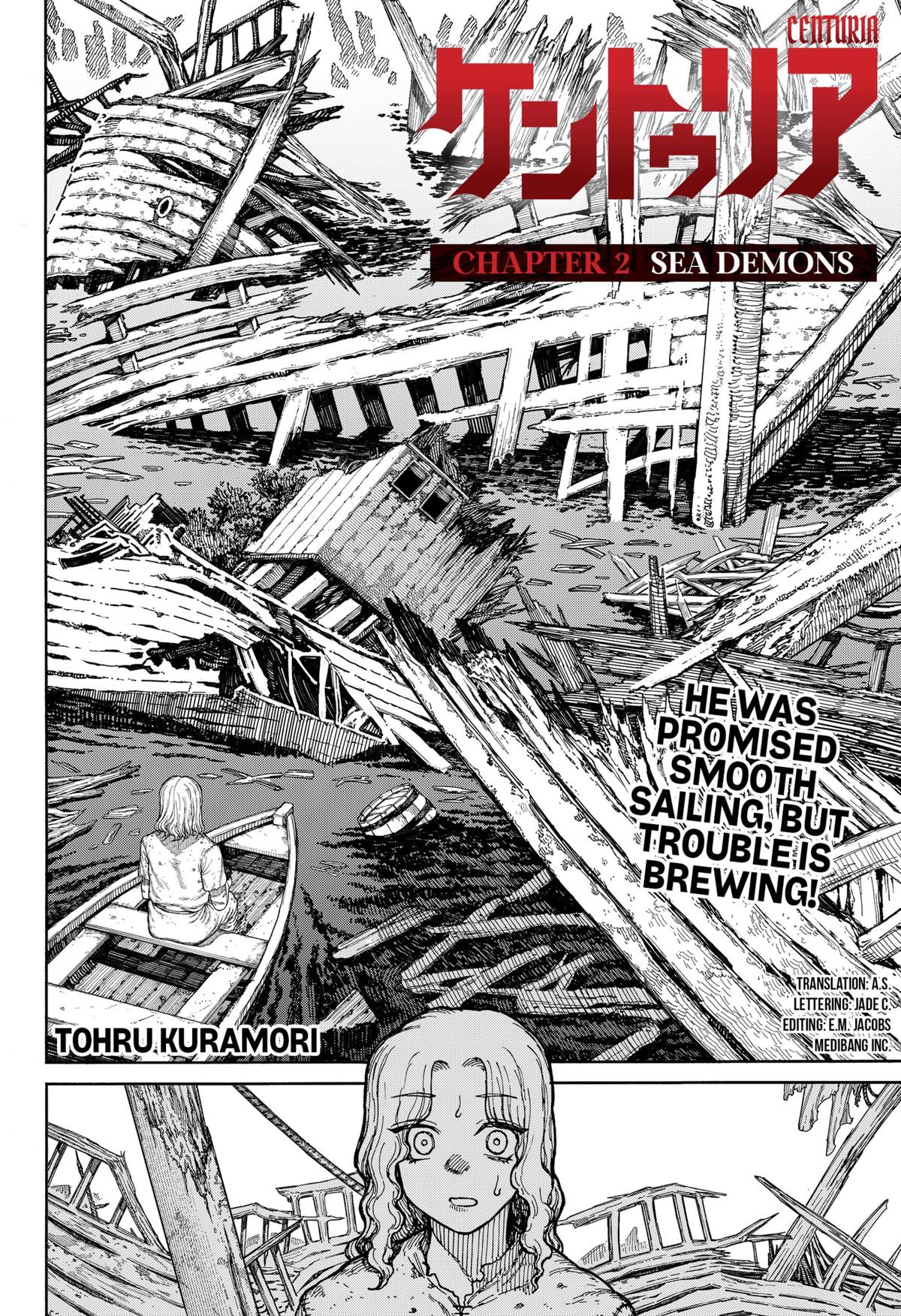 Centuria Manga Chapter 2 page 4 - Sea Demons scene