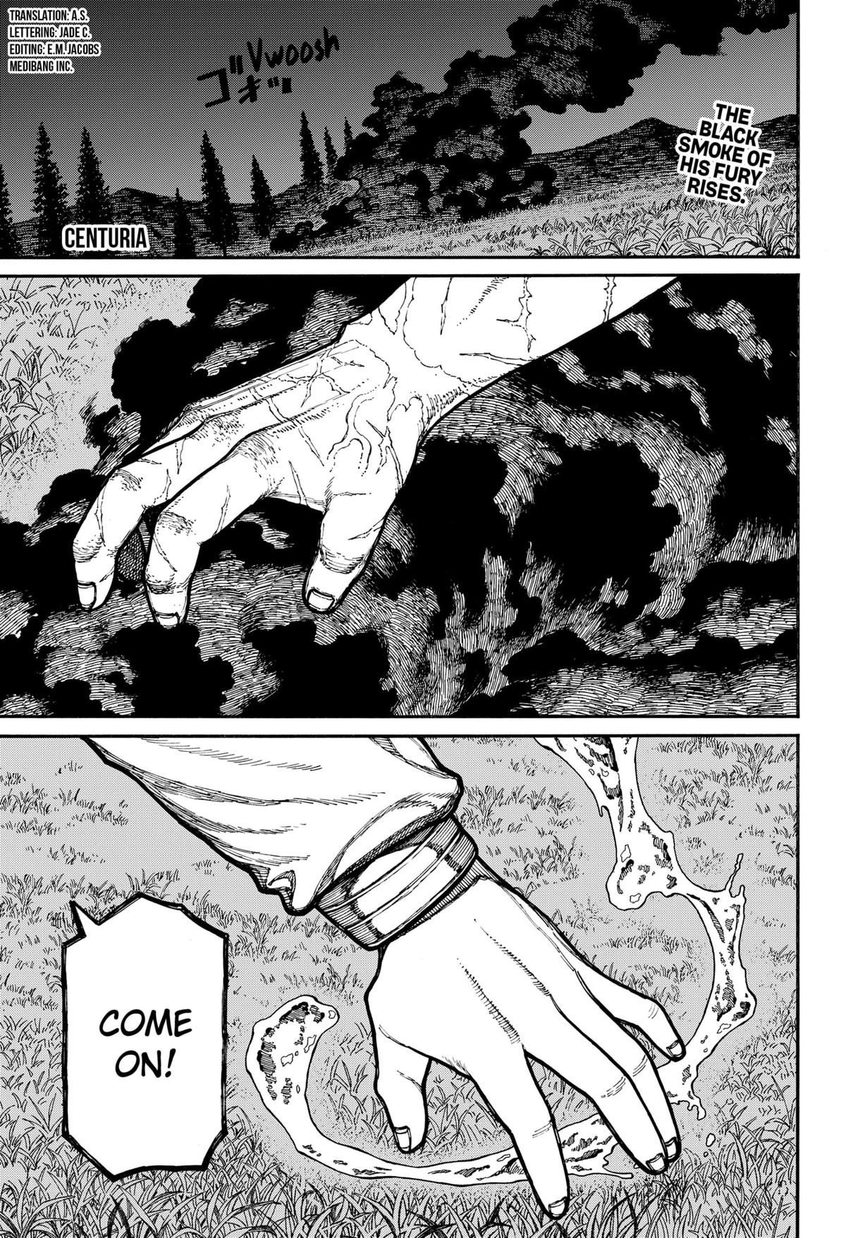Centuria Manga Chapter 22 page 1 - Julian vs Arkos scene