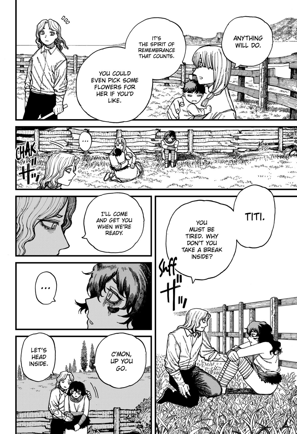 Centuria Manga Chapter 28 page 4 - A Feast for Four scene