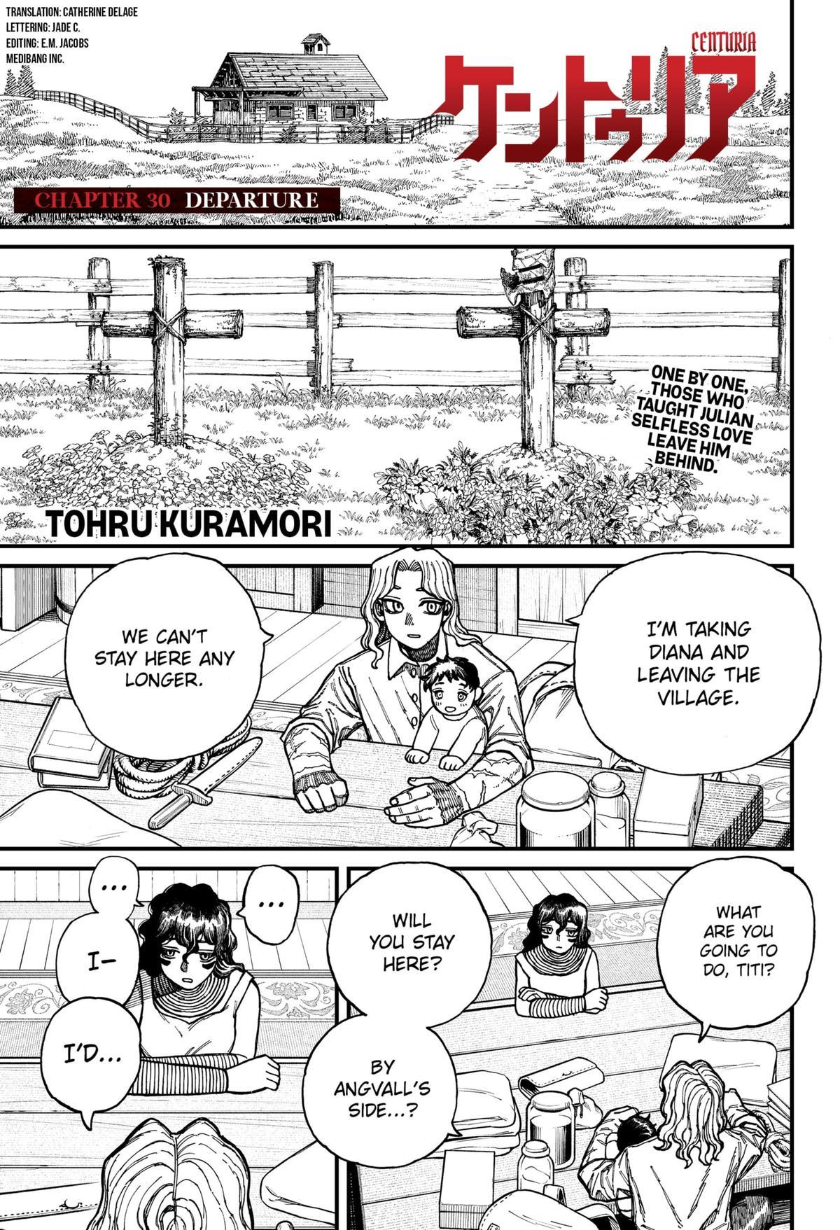 Centuria Manga Chapter 30 page 1 - Departure scene