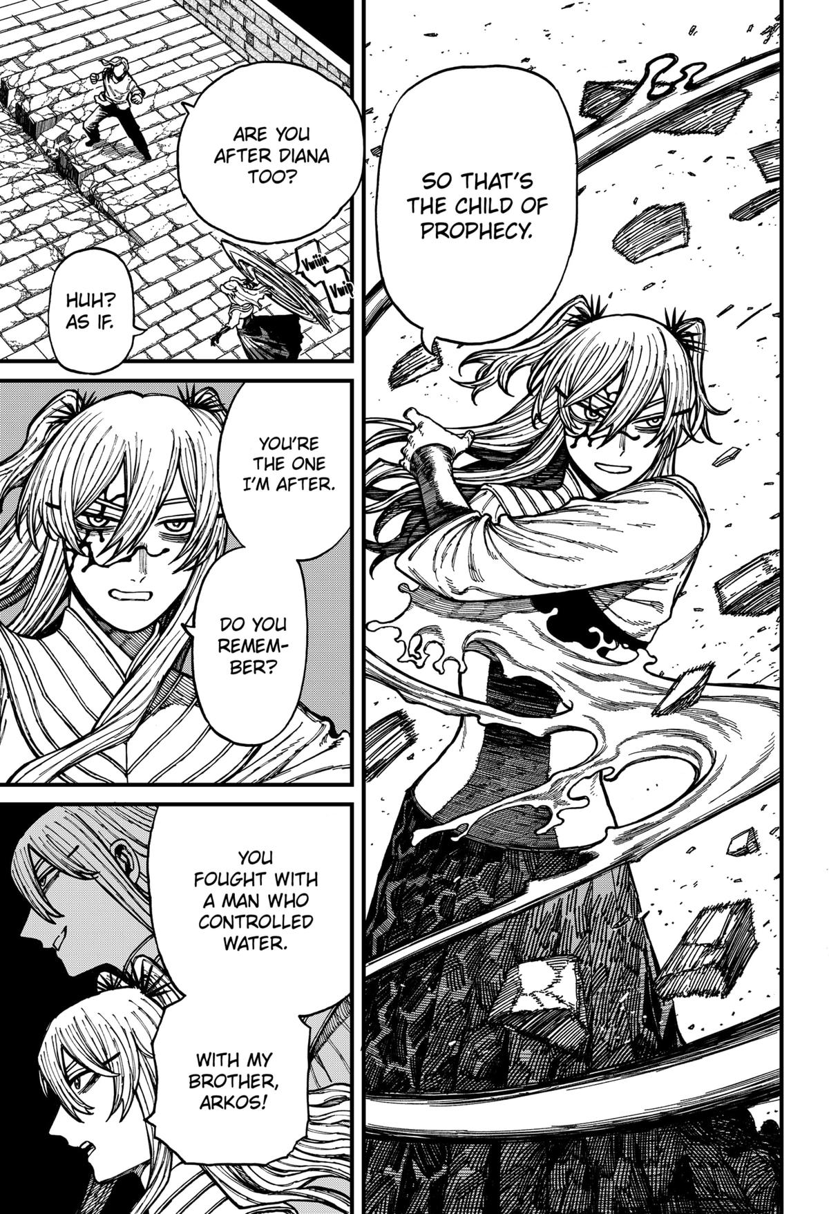 Centuria Manga Chapter 33 page 16 - Julian vs Lacrima scene