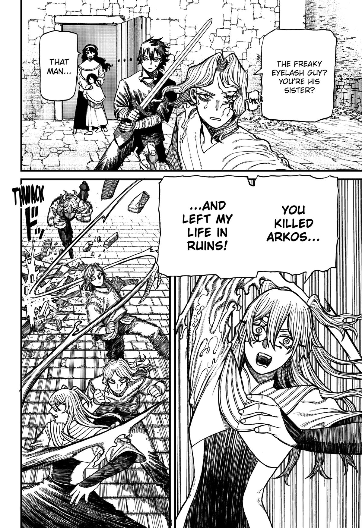 Centuria Manga Chapter 33 page 17 - Julian vs Lacrima scene