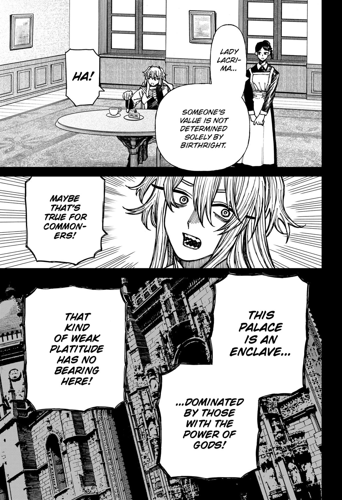 Centuria Manga Chapter 33 page 5 - Julian vs Lacrima scene
