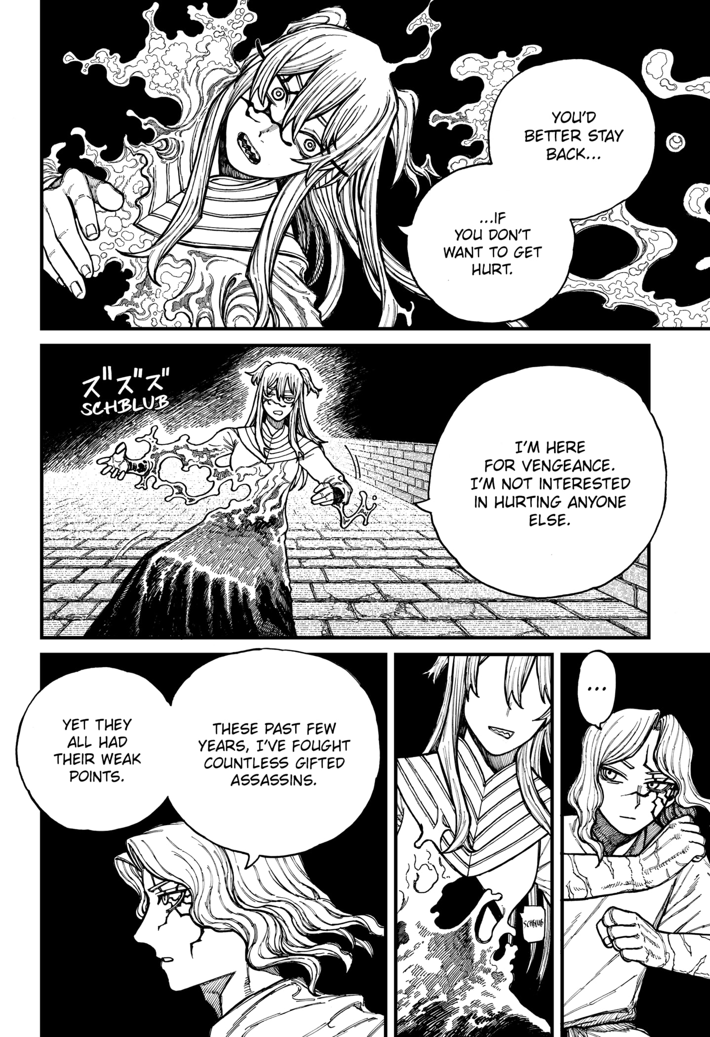 Centuria Manga Chapter 34 page 2 - Julian vs Lacrima 2 scene
