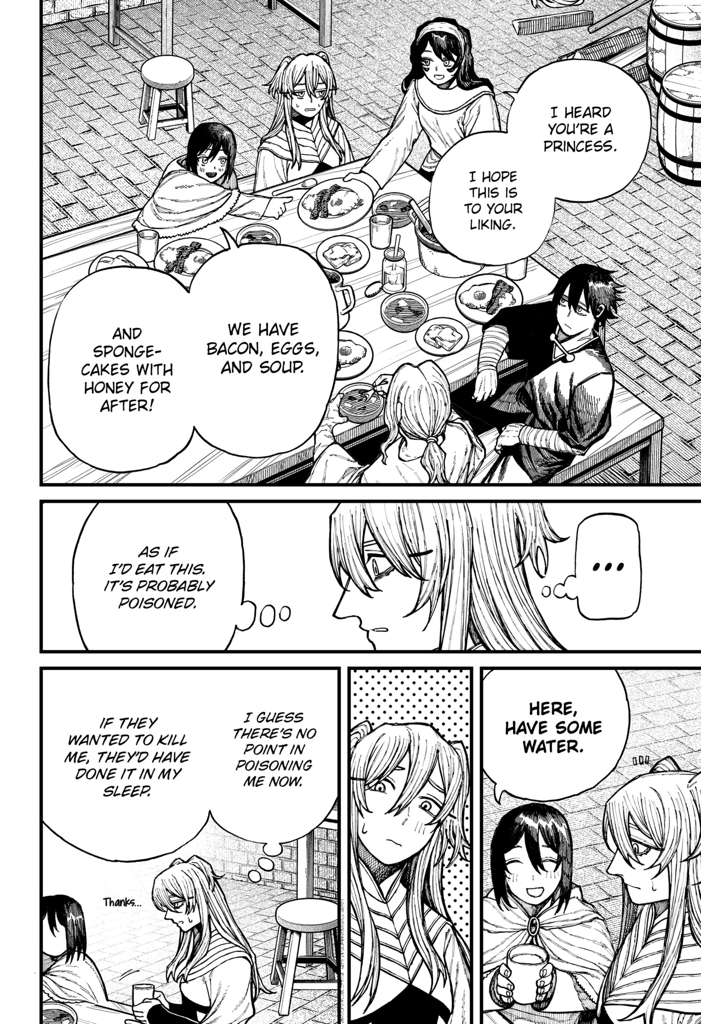 Centuria Manga Chapter 35 page 10 - Dining Table scene