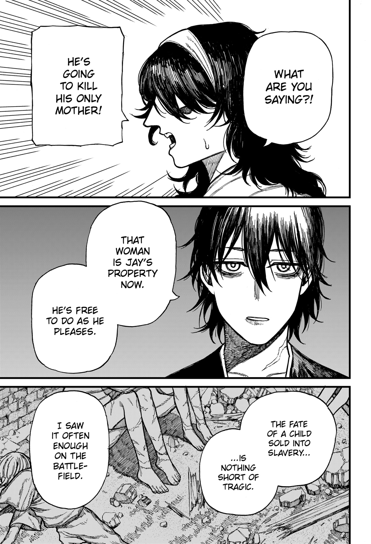 Centuria Manga Chapter 39 page 17 - Child and Mother scene