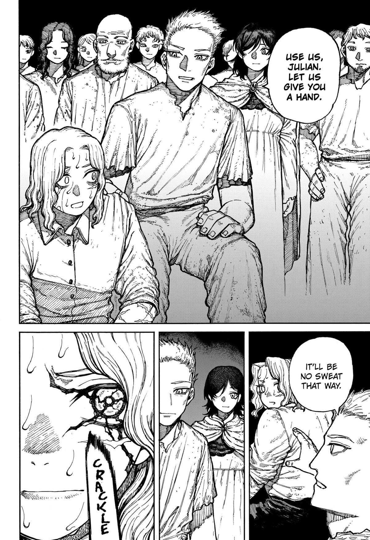 Centuria Manga Chapter 4 page 12 - Villagers scene