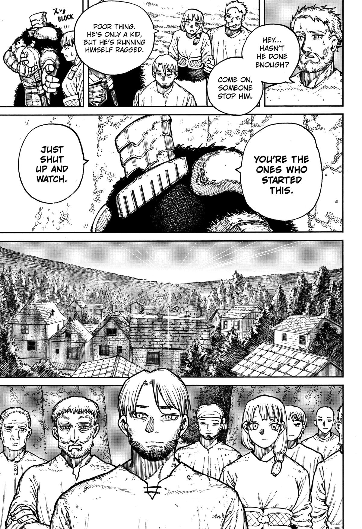 Centuria Manga Chapter 4 page 17 - Villagers scene