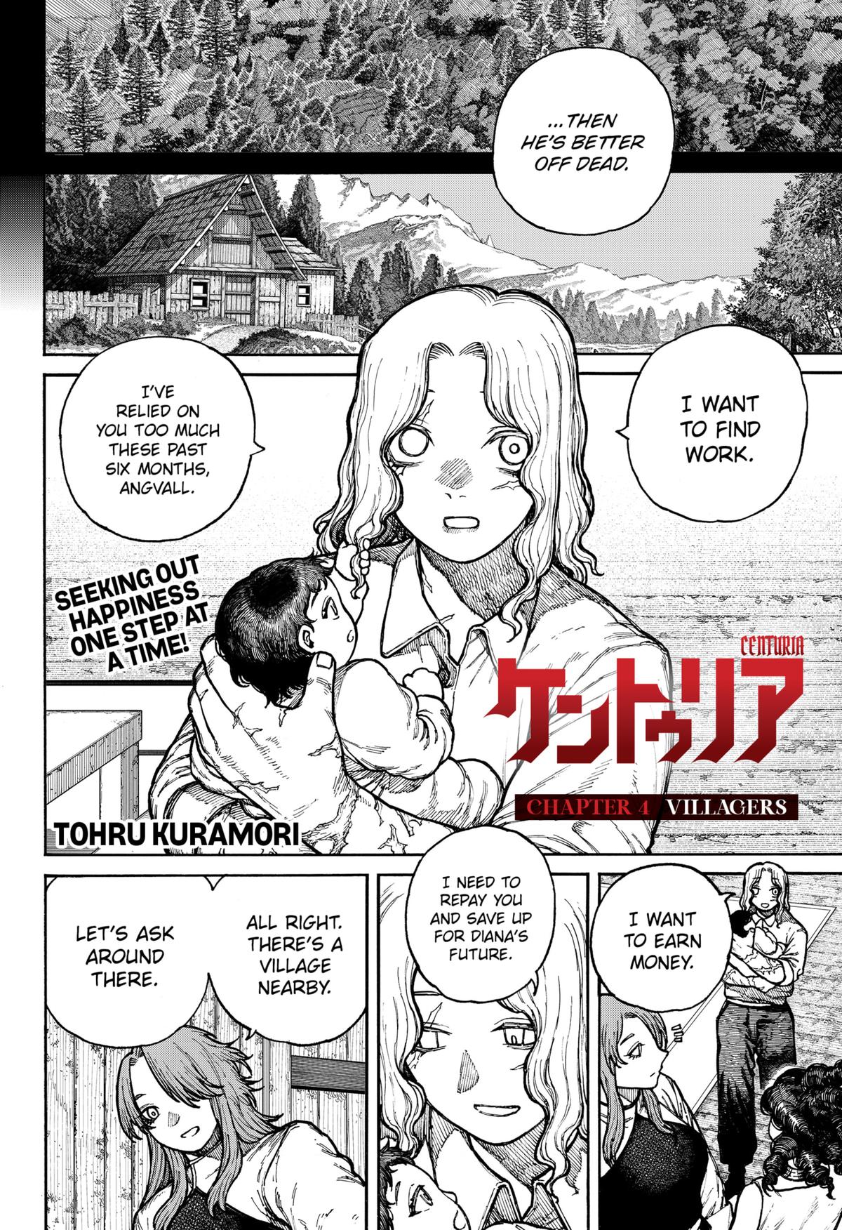 Centuria Manga Chapter 4 page 2 - Villagers scene