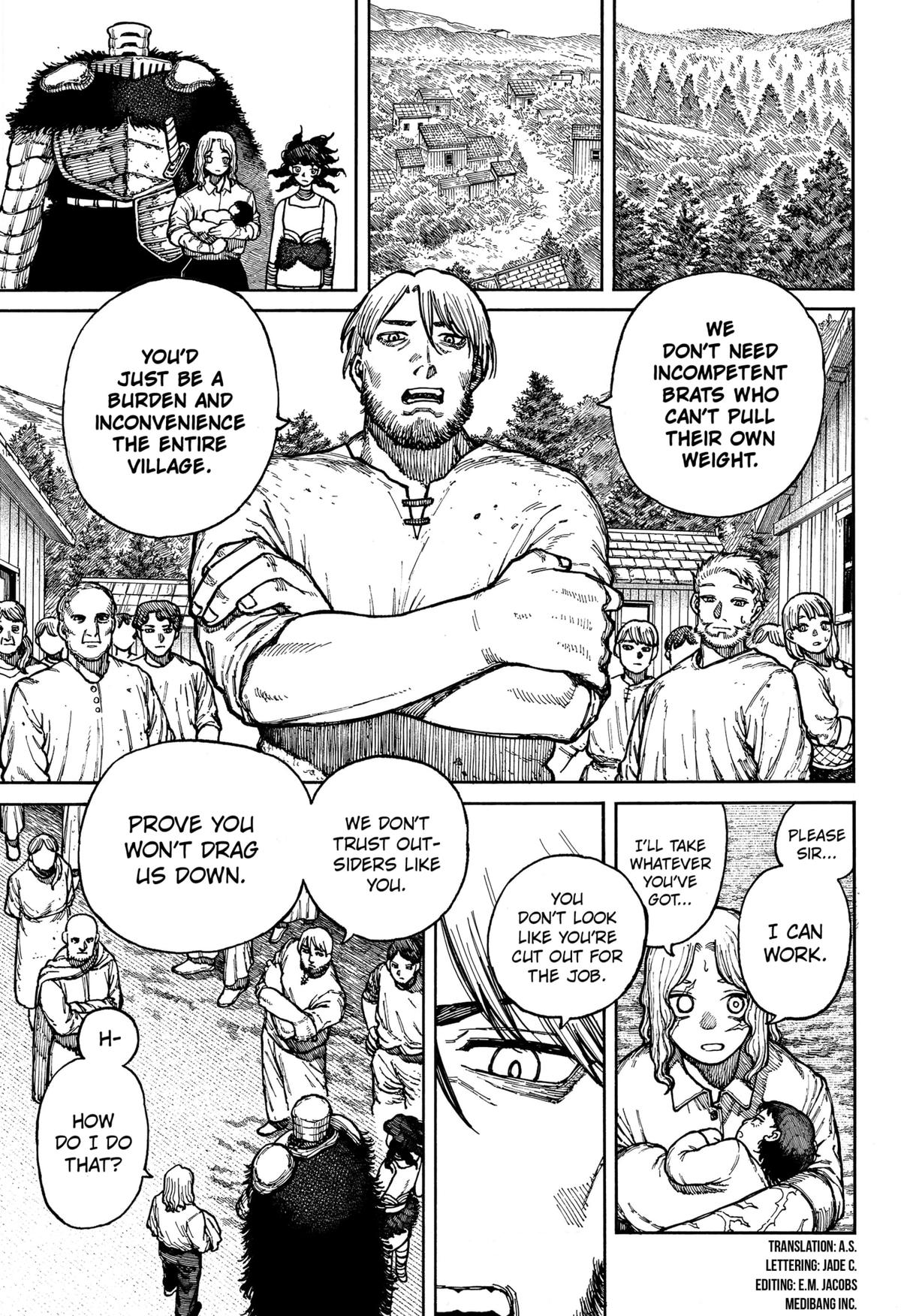 Centuria Manga Chapter 4 page 3 - Villagers scene