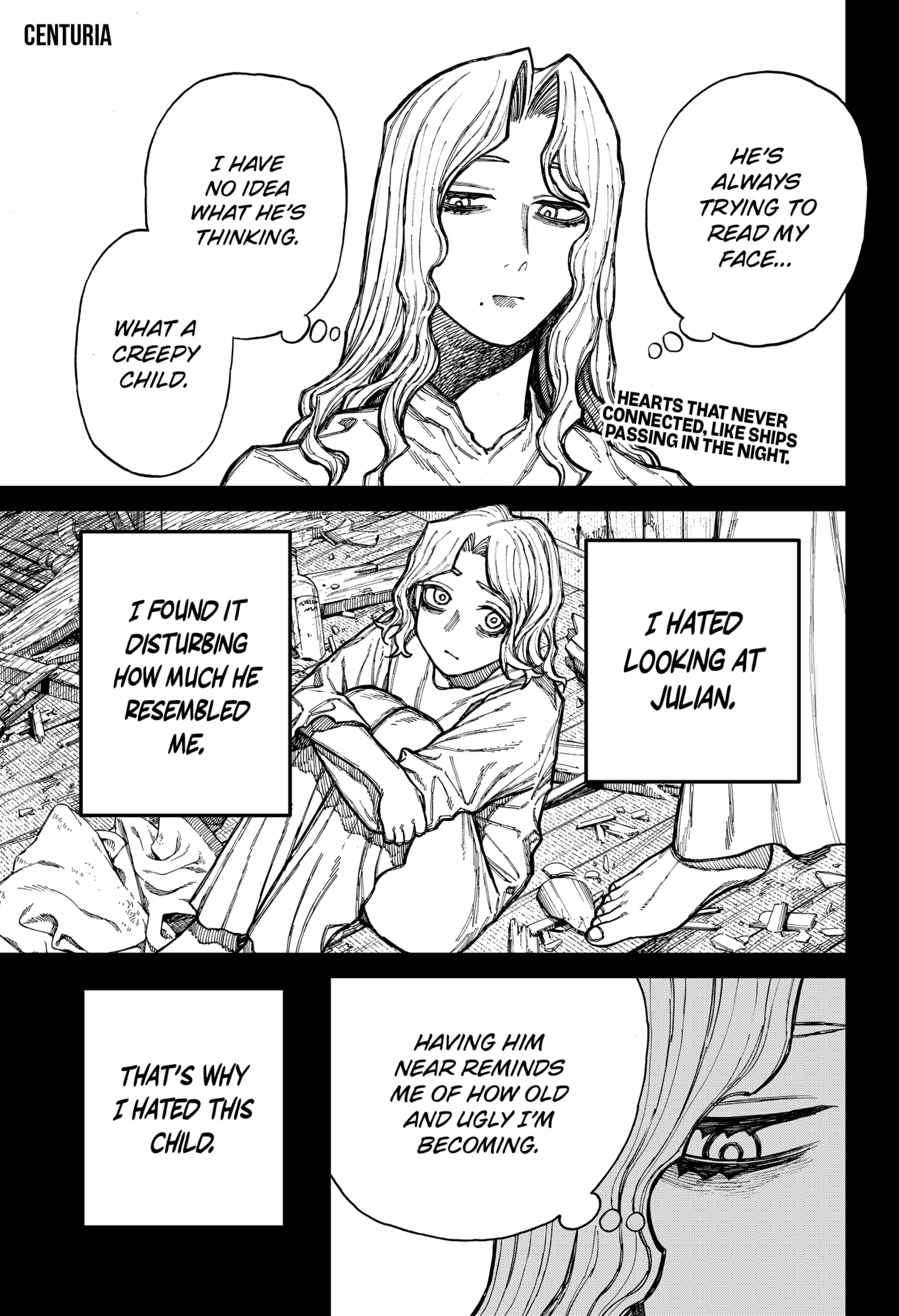 Centuria Manga Chapter 40 page 1 - Inner Flames scene