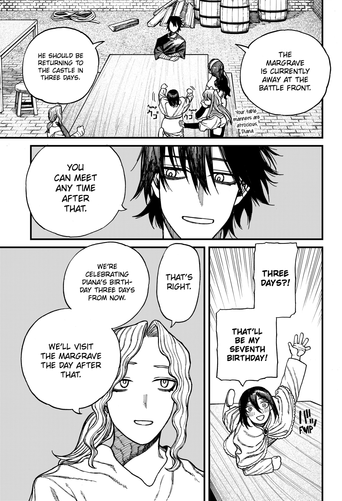 Centuria Manga Chapter 41 page 15 - Three Days Later scene