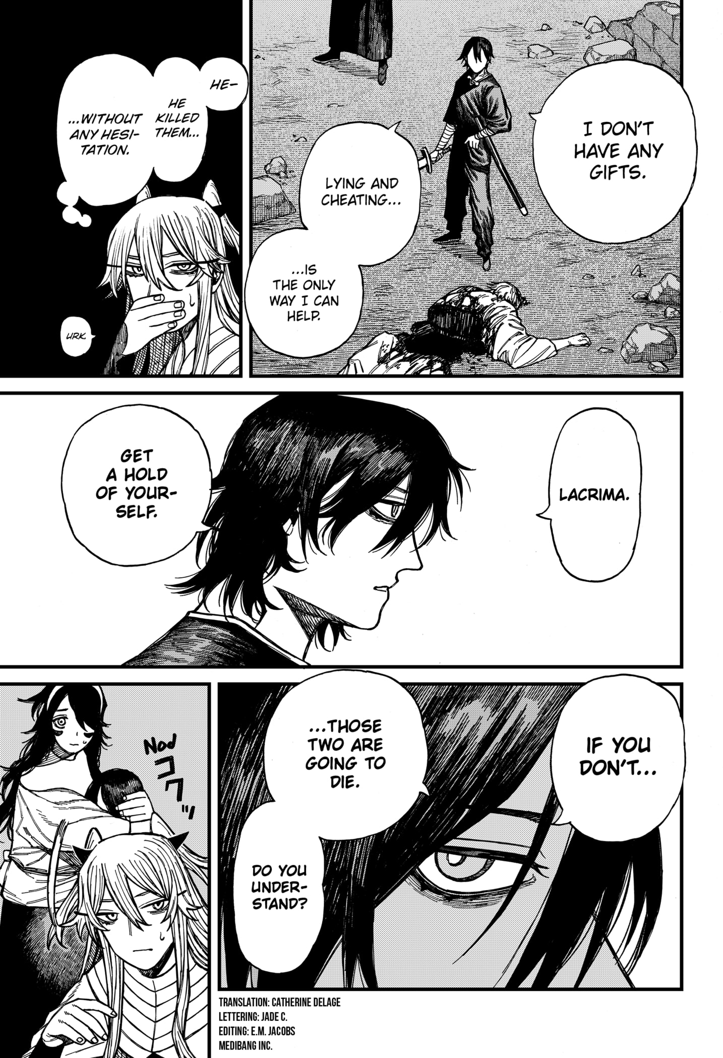 Centuria Manga Chapter 45 page 3 - Sword and Shield scene