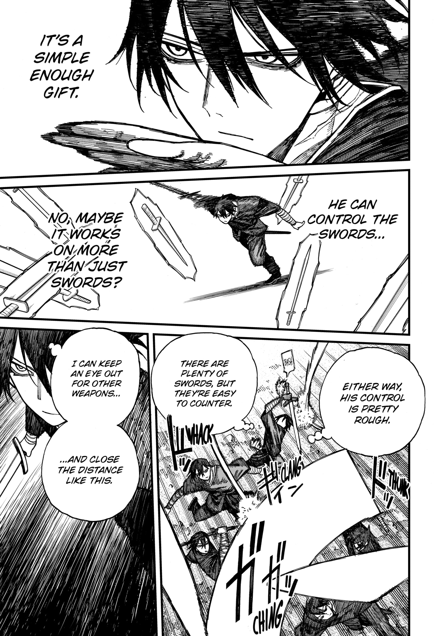 Centuria Manga Chapter 45 page 7 - Sword and Shield scene