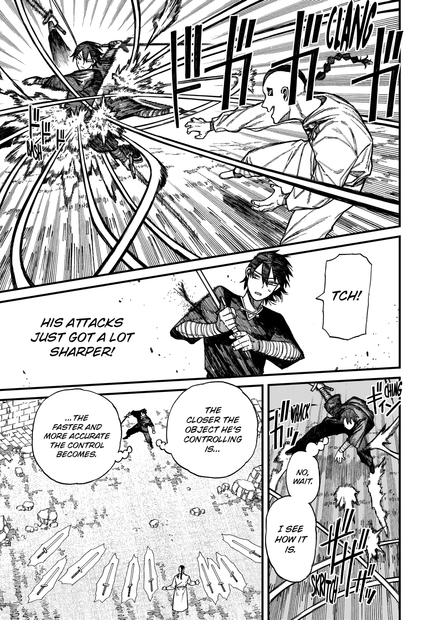Centuria Manga Chapter 45 page 9 - Sword and Shield scene