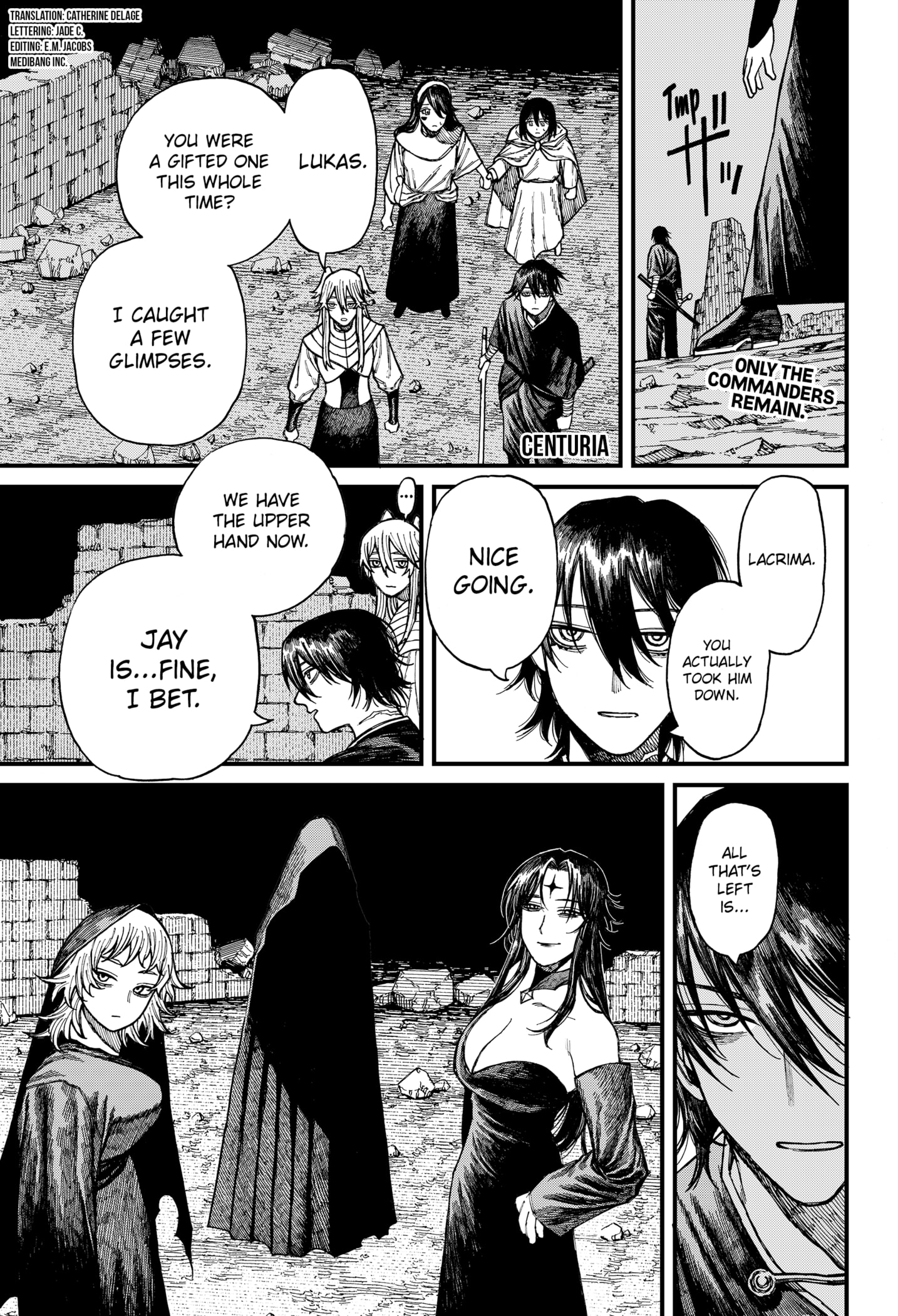 Centuria Manga Chapter 48 page 1 - Resurrection scene