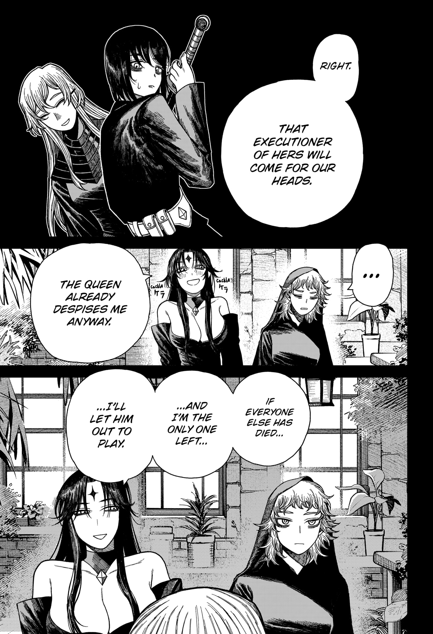 Centuria Manga Chapter 49 page 11 - Grave Robber Helem scene