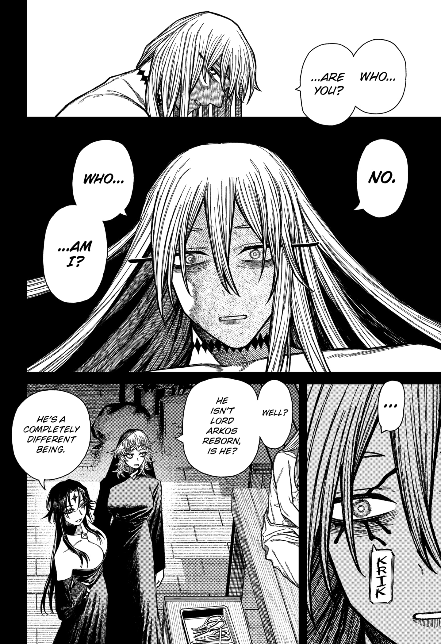 Centuria Manga Chapter 49 page 2 - Grave Robber Helem scene