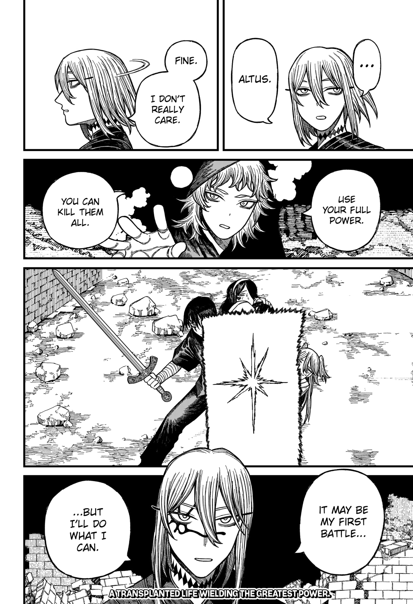 Centuria Manga Chapter 49 page 20 - Grave Robber Helem scene