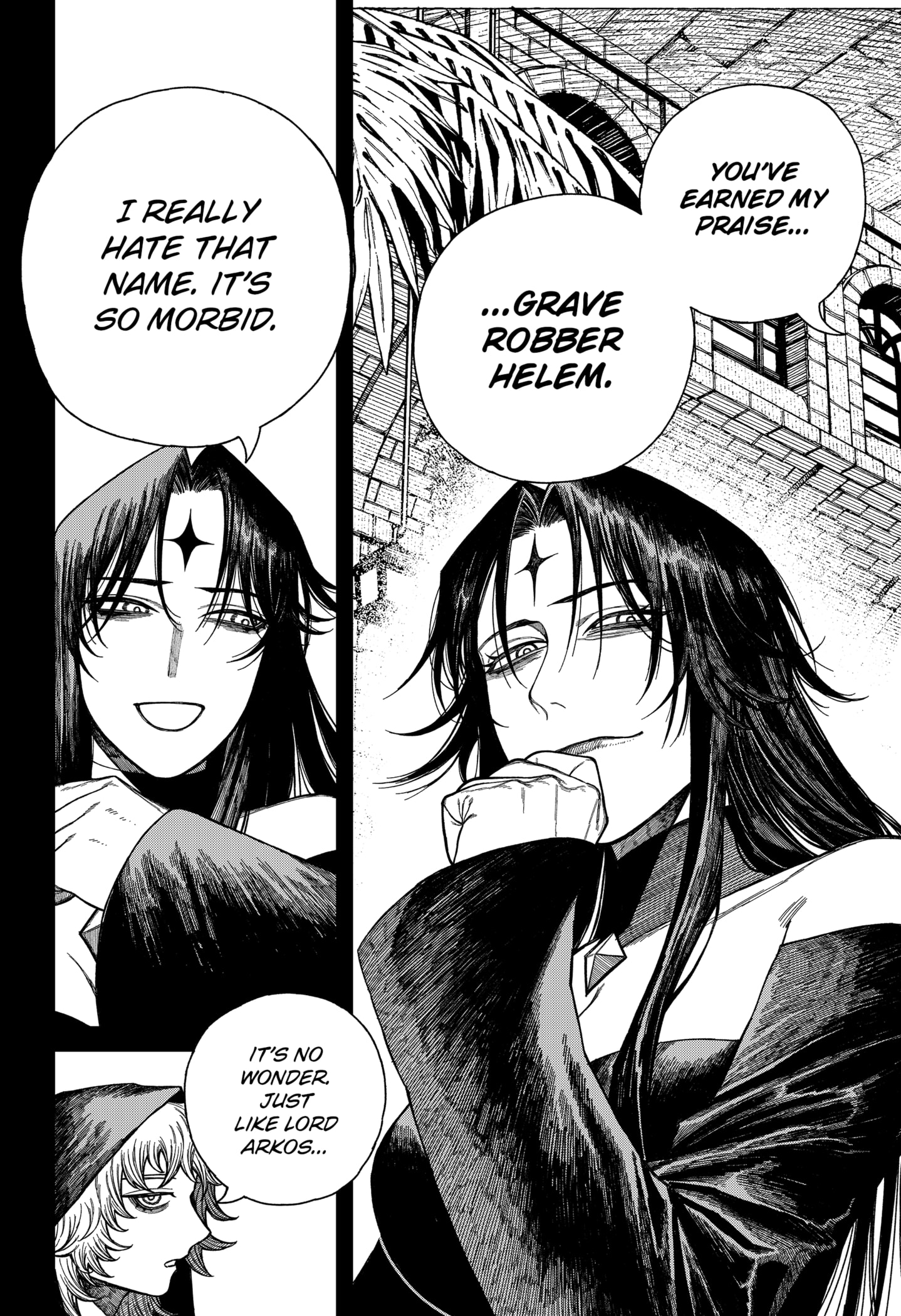 Centuria Manga Chapter 49 page 4 - Grave Robber Helem scene