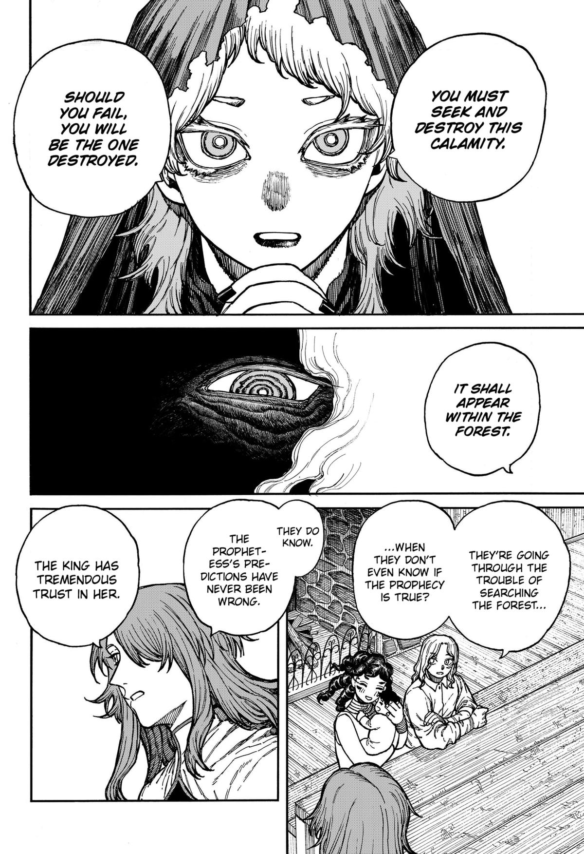 Centuria Manga Chapter 5 page 10 - Prophecy scene