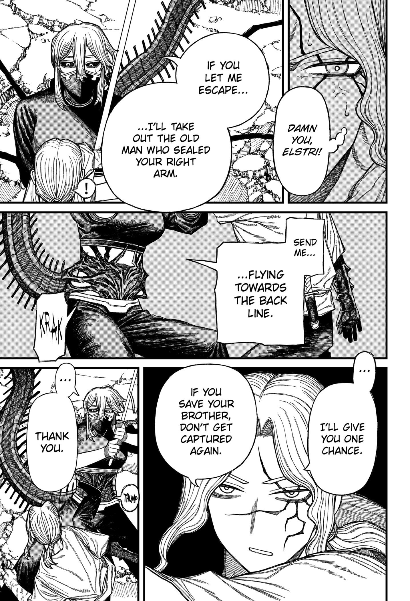 Centuria Manga Chapter 50 page 11 - Mortal Combat 2 scene