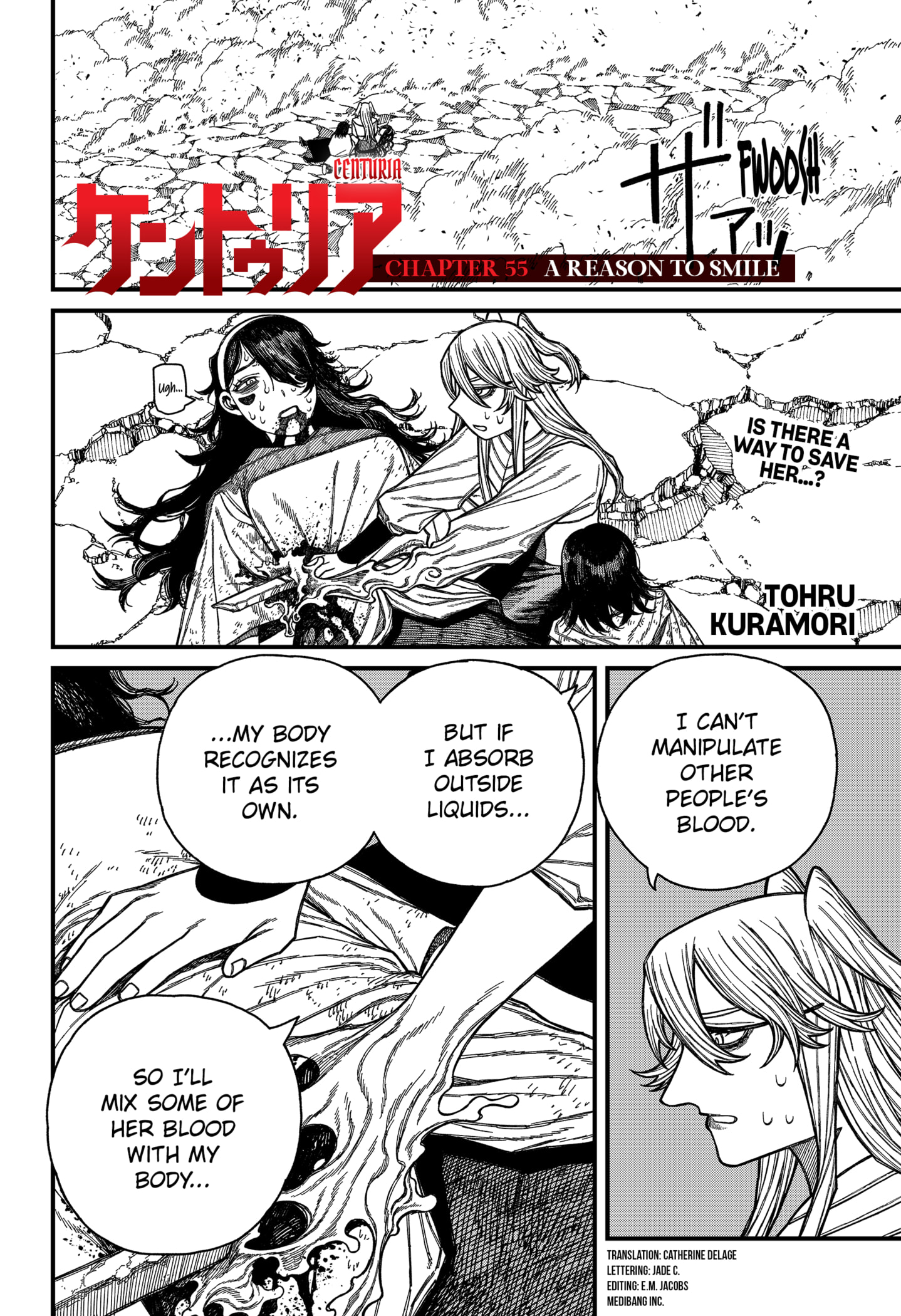 Centuria Manga Chapter 55 page 2 - A Reason to Smile scene