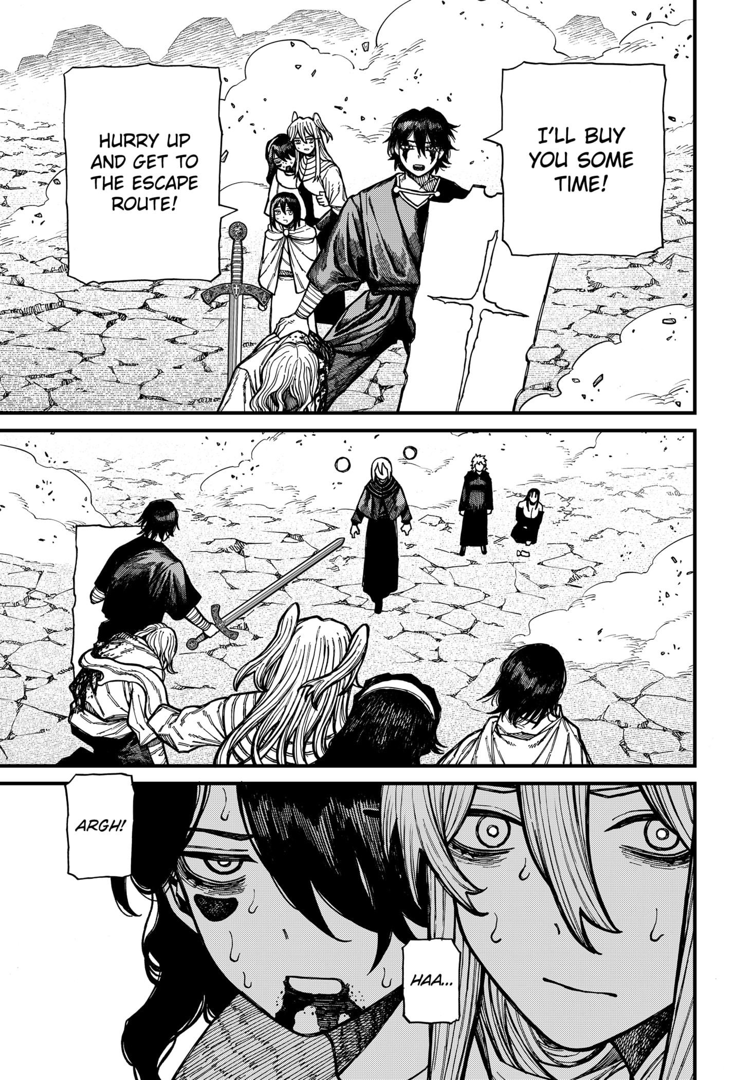 Centuria Manga Chapter 57 page 13 - Memento Mori scene