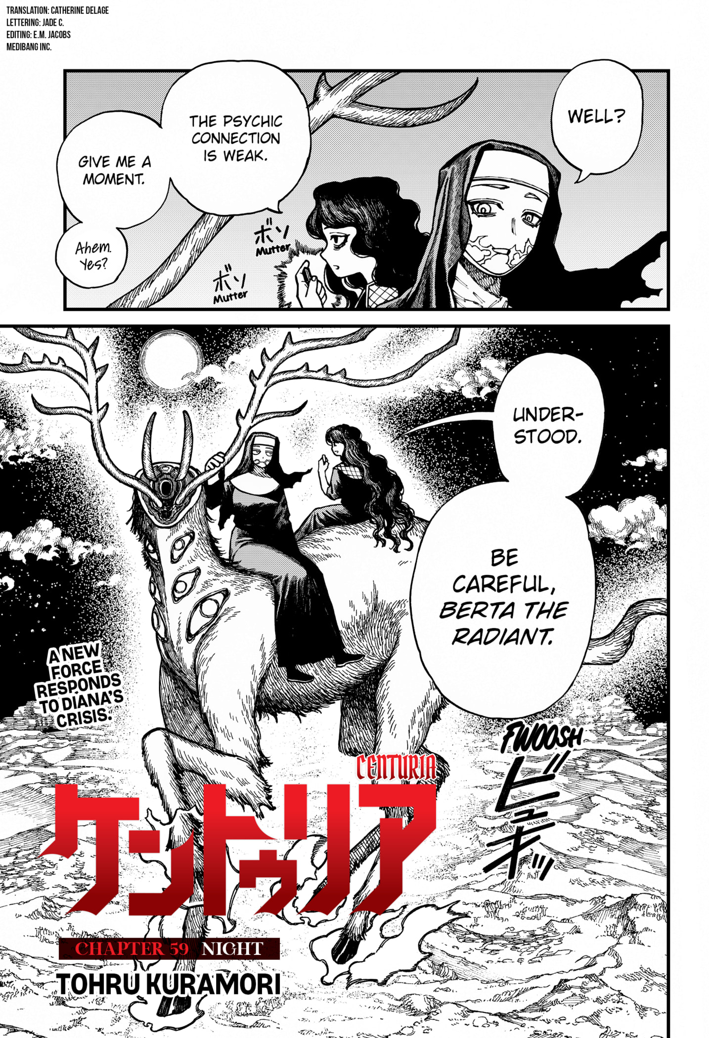 Centuria Manga Chapter 59 page 1 - Night scene