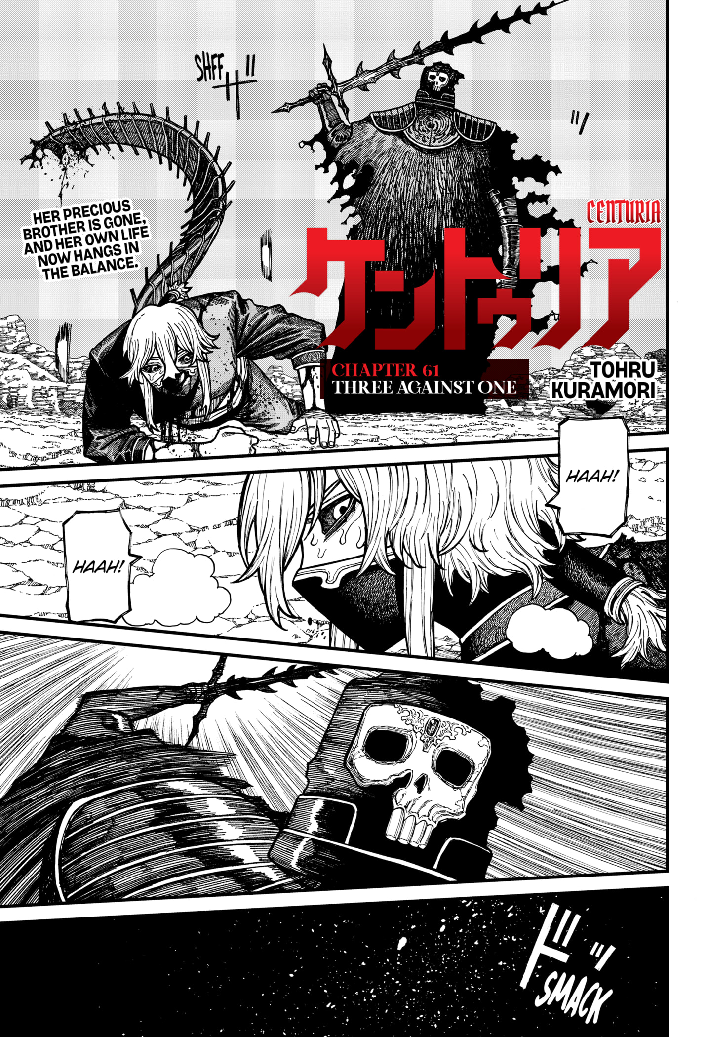 Centuria Manga Chapter 61 page 1 - Three Against One scene
