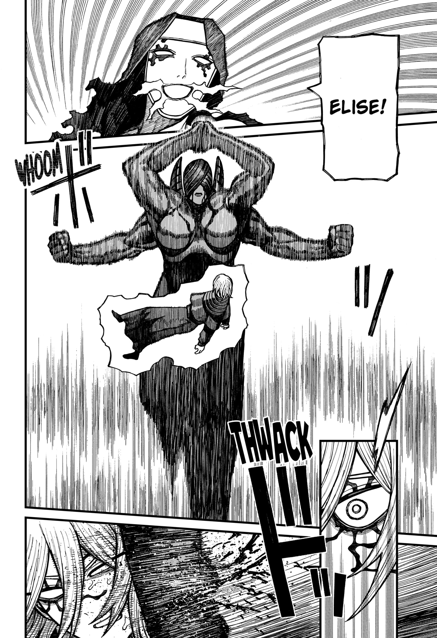 Centuria Manga Chapter 61 page 14 - Three Against One scene