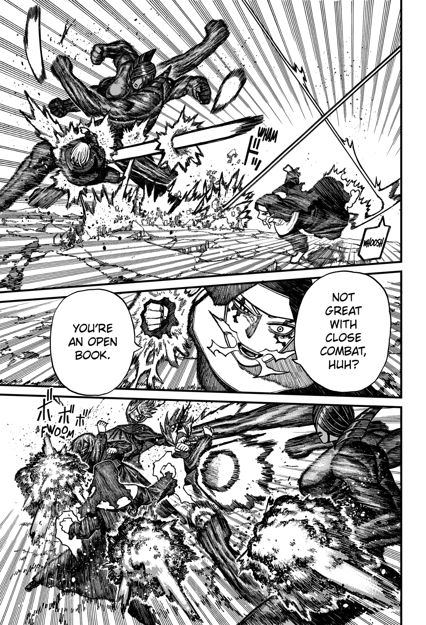 Centuria Manga Chapter 61 page 15 - Three Against One scene