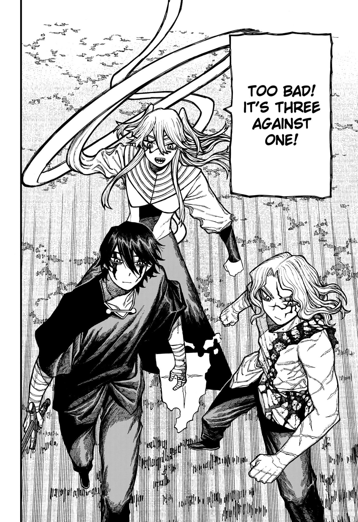 Centuria Manga Chapter 61 page 8 - Three Against One scene