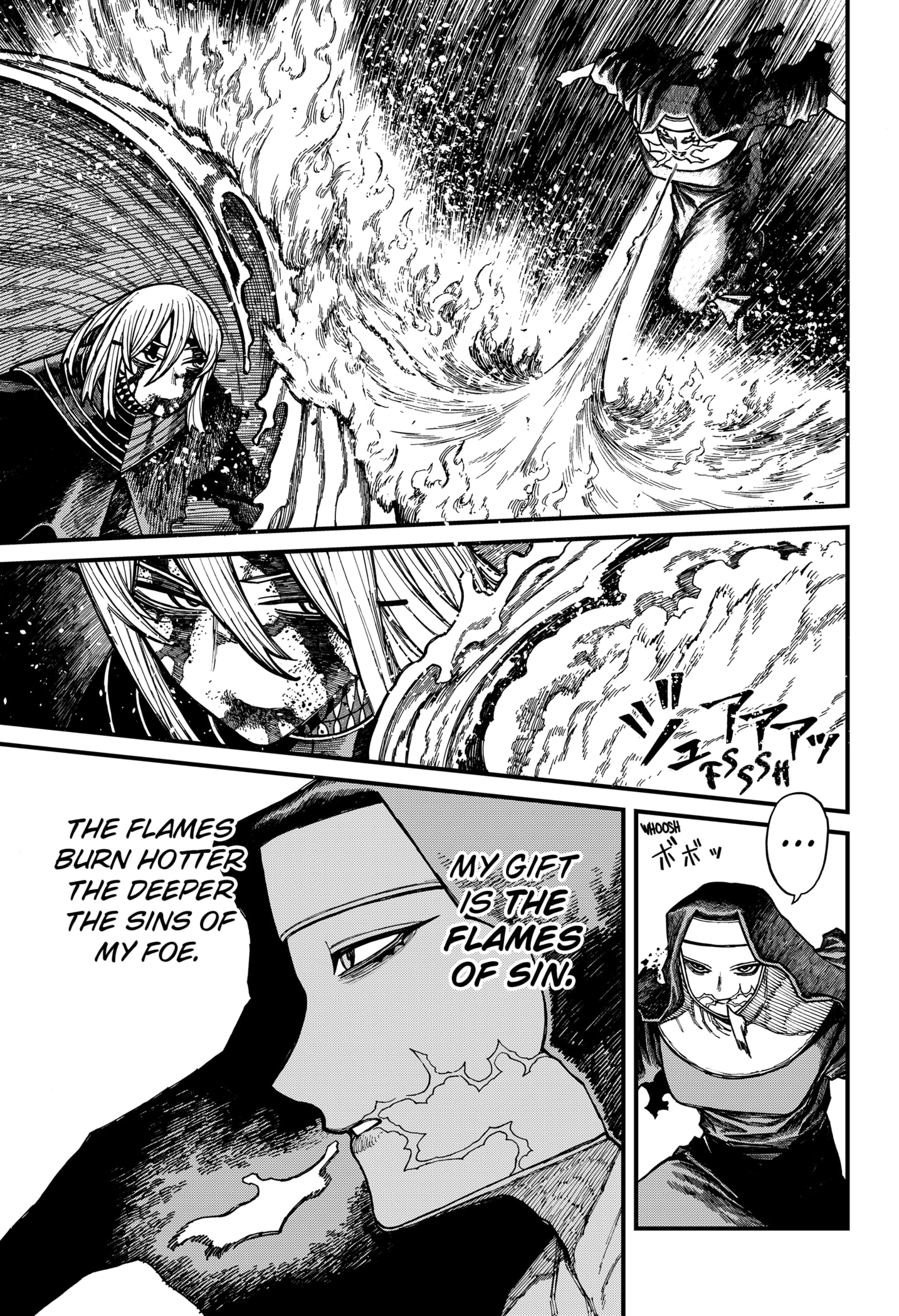 Centuria Manga Chapter 62 page 11 - The Flames of Sin scene