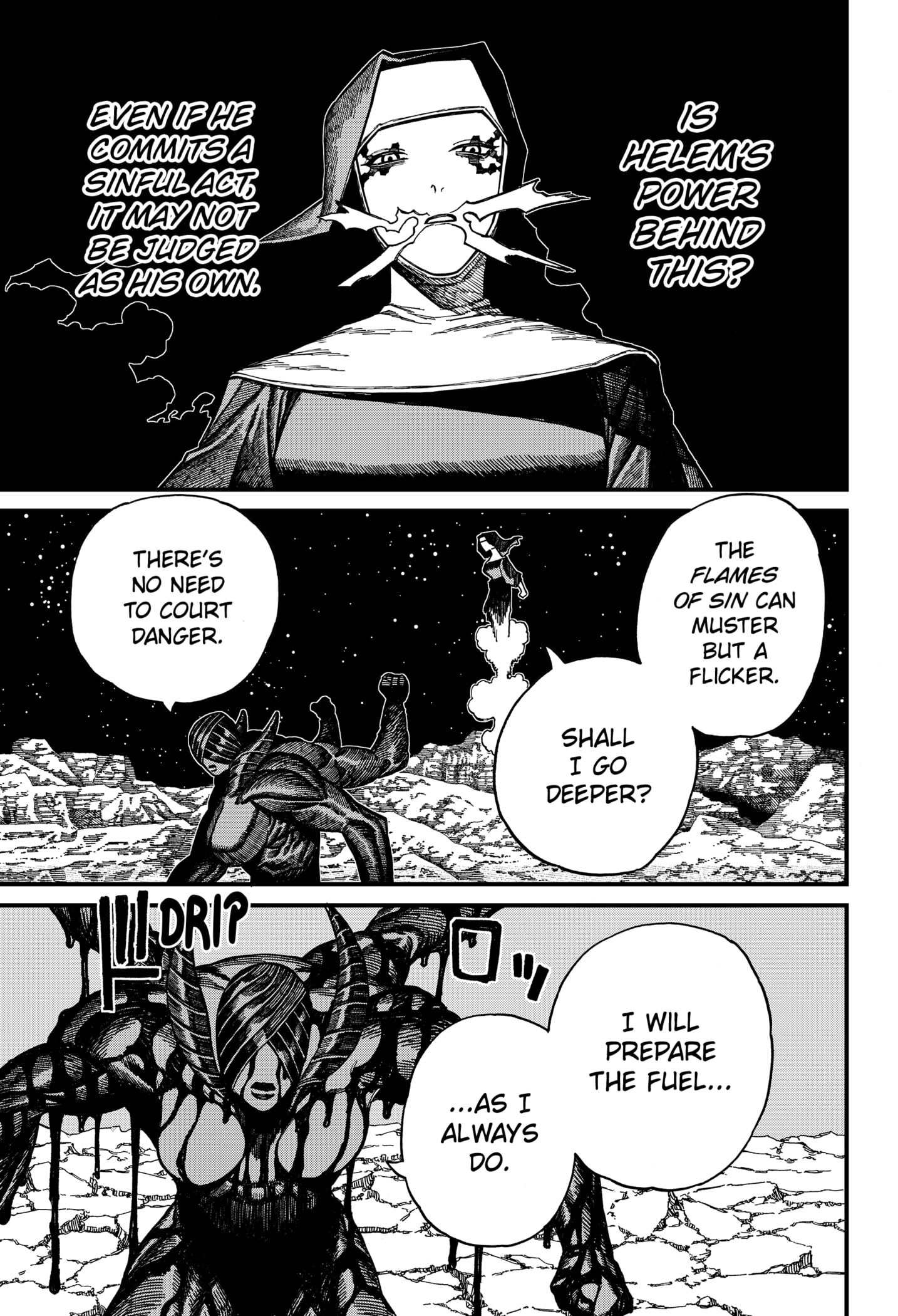 Centuria Manga Chapter 62 page 13 - The Flames of Sin scene