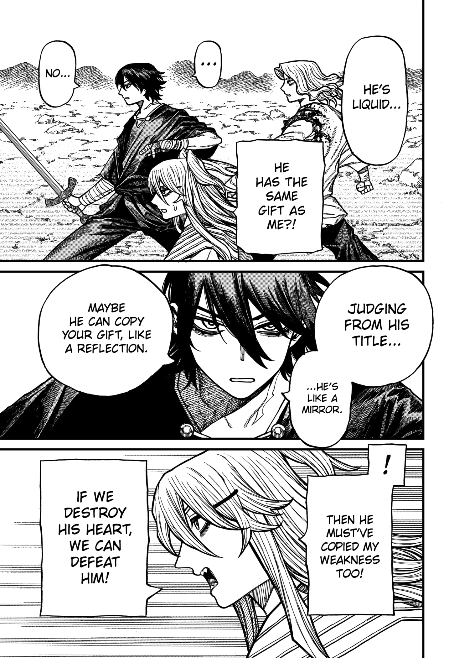 Centuria Manga Chapter 65 page 13 - Orthros The Reflector scene