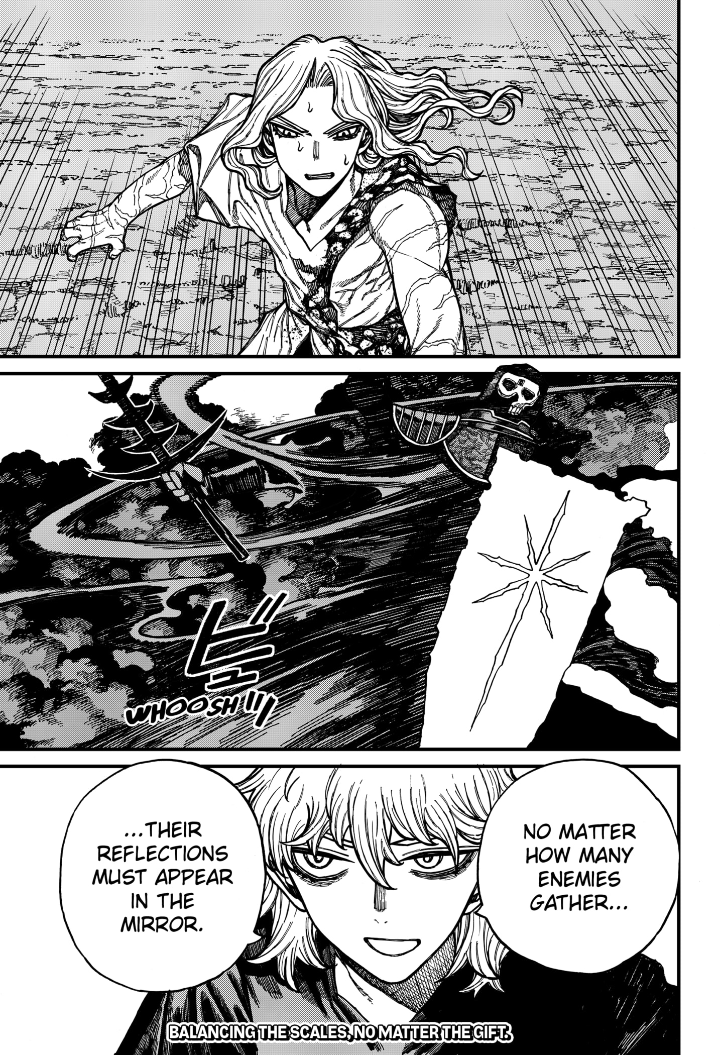 Centuria Manga Chapter 65 page 19 - Orthros The Reflector scene